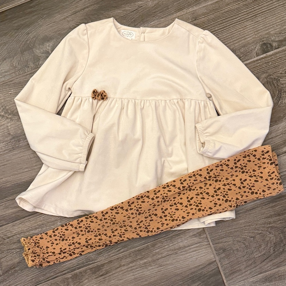 Mud Pie Cream Kids Matching Set